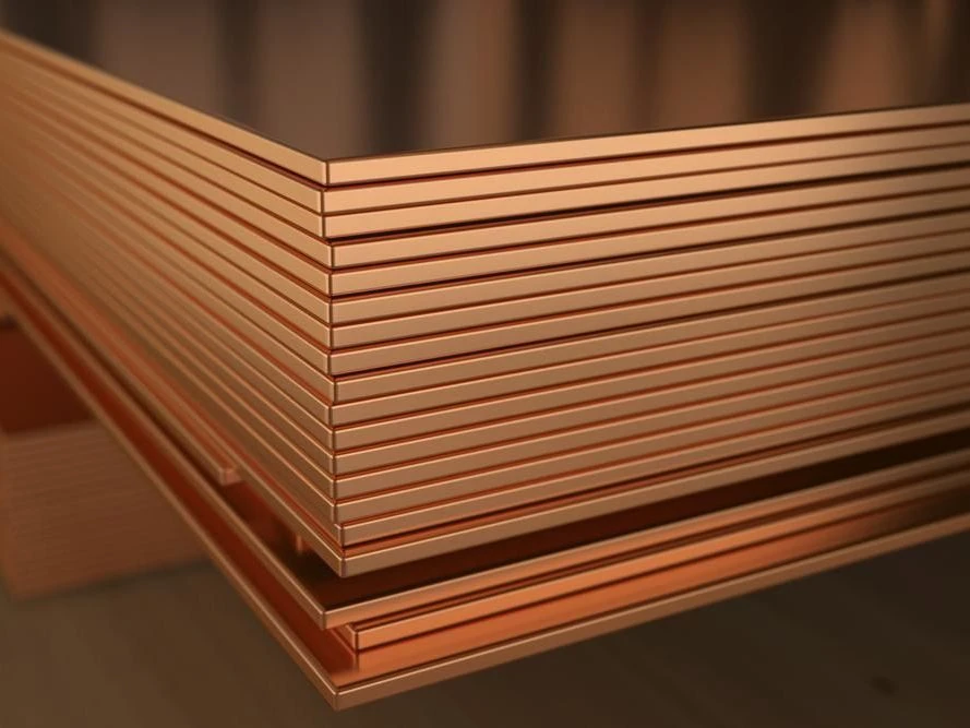 Лист из меди горячекатаный 2.2 мм 1000 мм 2000 мм М2 ГОСТ 1173-2006