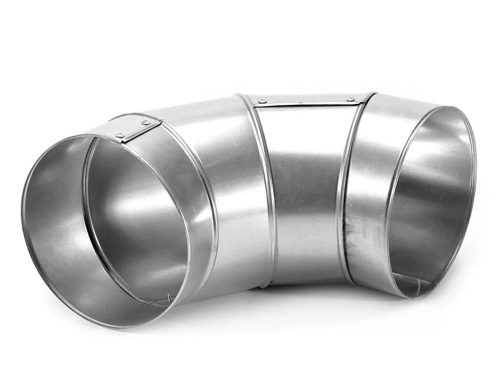 Отвод кожуха из нержавеющей стали 725 мм