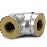 Отвод в оцинковке 45 мм 80 мм 100 кг/м3